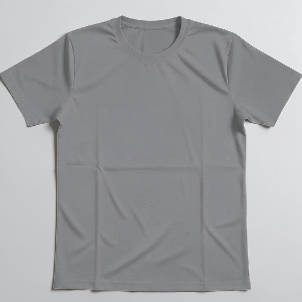 Round Neck Tshirt - Your Canvas (Gray)