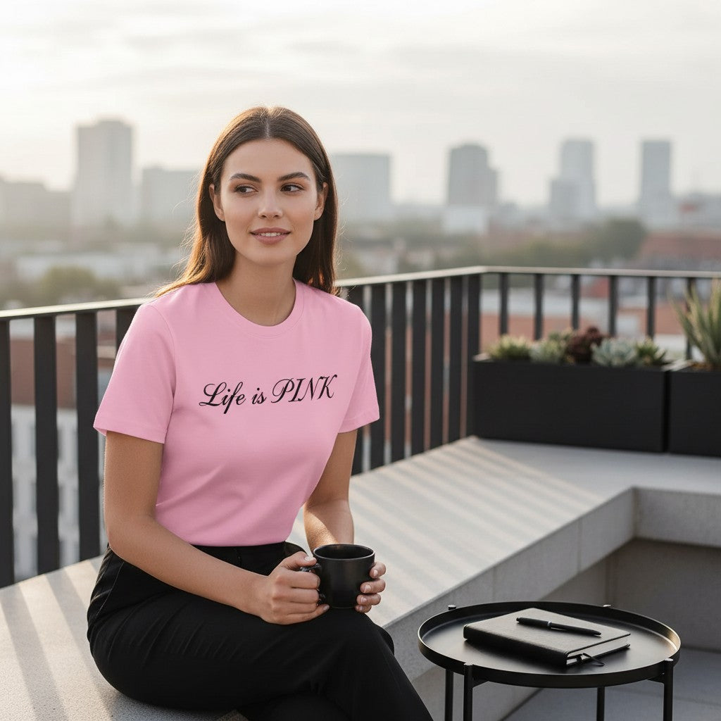 Round Neck Tshirt - Your Canvas (Pink)